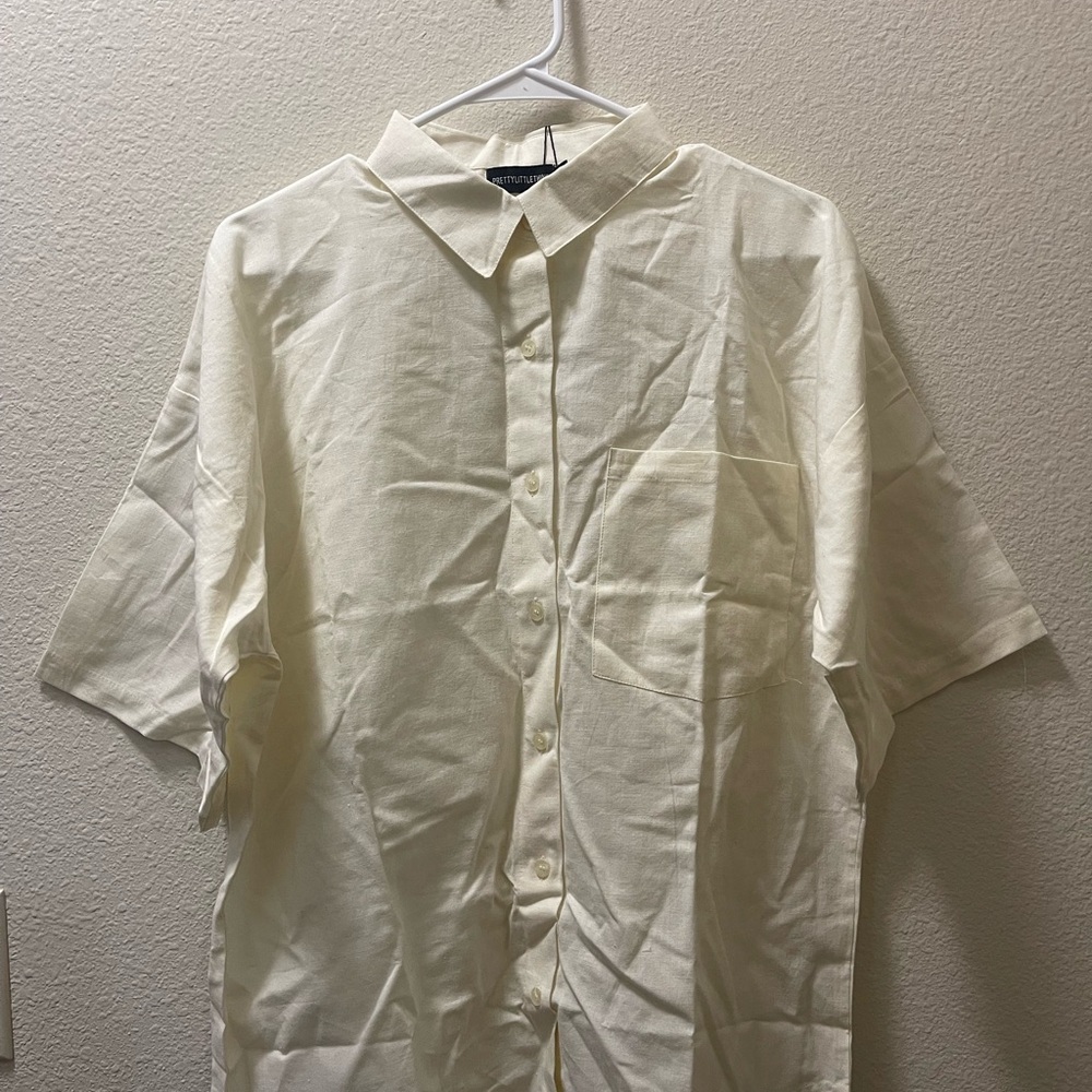 PrettyLittleThing Cream Shirt